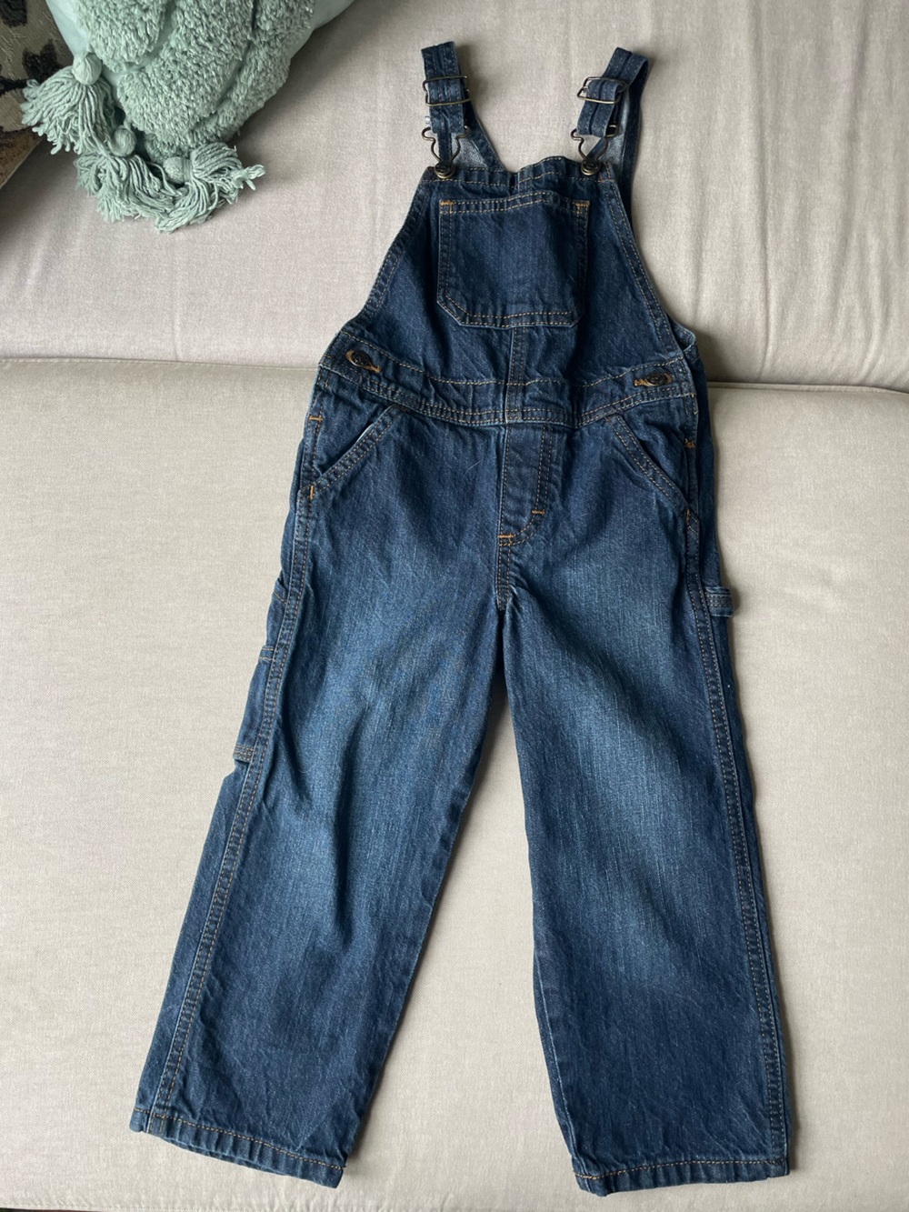 Classic Toddler’s Blue Denim Overalls